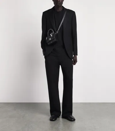 Amiri Cotton Relaxed Logo Sweatpants In Black