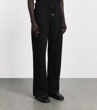 Amiri Cotton Relaxed Logo Sweatpants In Black