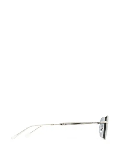 Ray Ban Rimless Rectangle-frame Sunglasses In Silver