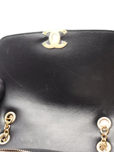 Pre-owned Chanel 2021s Leather Backpack In Black