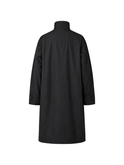 Y-3 Double-breasted Coat In Gray