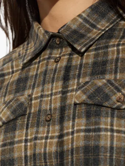 Rohe Check-patterned Pocket Shirt In Brown