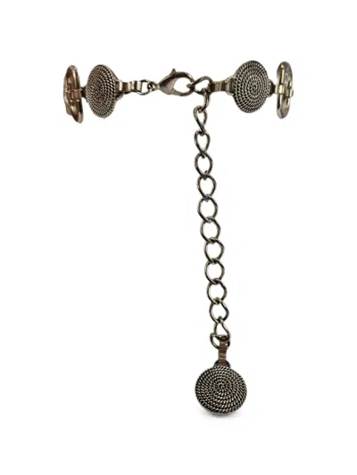 Madison Chain-link Belt In White