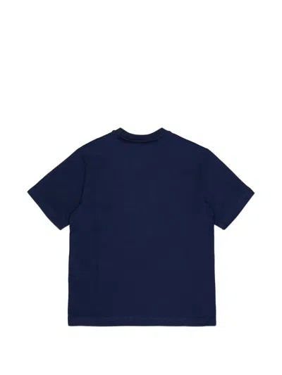 Dsquared2 Embroidered-logo T-shirt In Blue