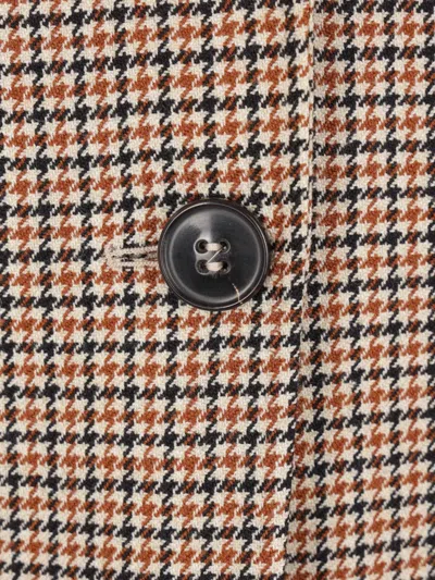 HOUNDSTOOTH-PATTERN SINGLE-BREASTED JACKET