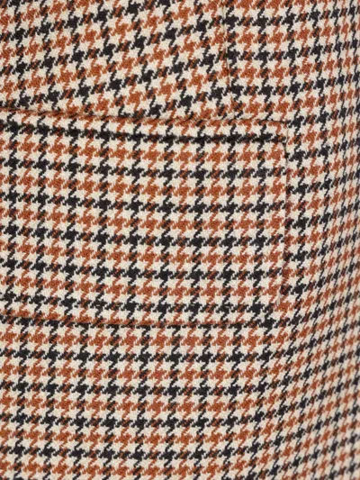 HOUNDSTOOTH-PATTERN SINGLE-BREASTED JACKET