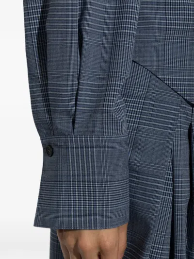 Iro Check-pattern Lidja Shirt In Blue