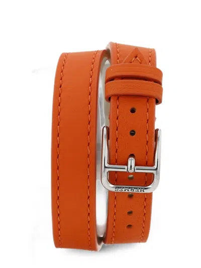 Pre-owned Hermes 2010 Cape Cod 23mm Watch In White