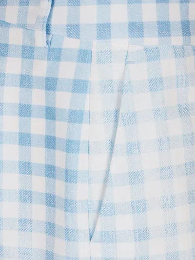 Ermanno Scervino Gingham-check Shorts In Blue