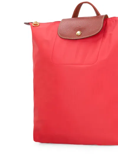 Longchamp Le Pliage Original Backpack In Red