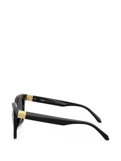 Versace Square-frame Sunglasses In Black