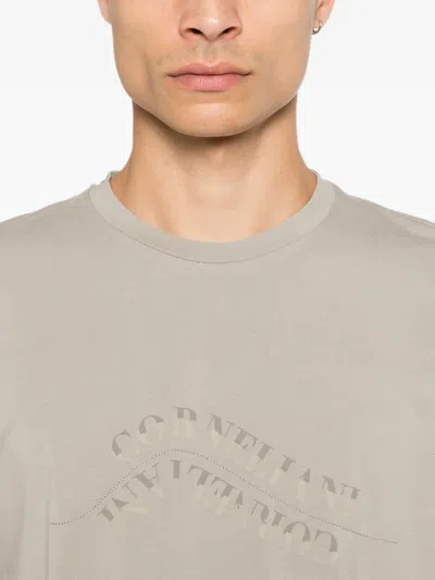 Corneliani Logo-print T-shirt In Neutral