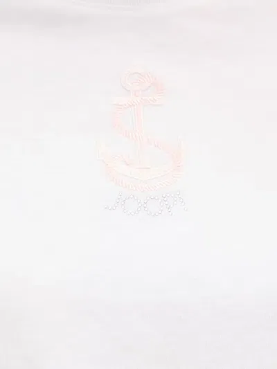 Joop Anchor-embroidered T-shirt In White