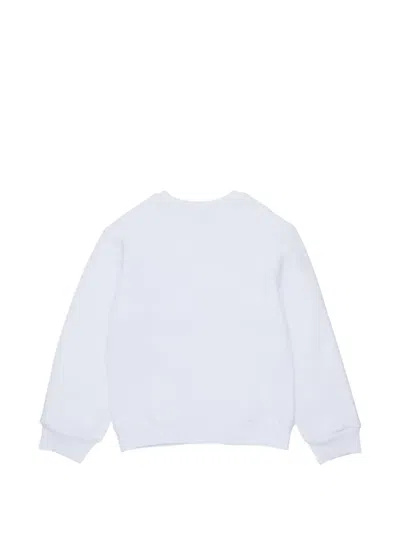 Dsquared2 Patch-detail Logo-print Sweatshirt In White