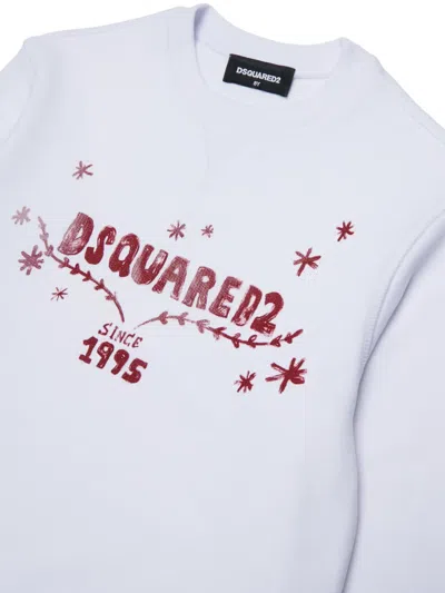 Dsquared2 Logo-print Sweatshirt In White