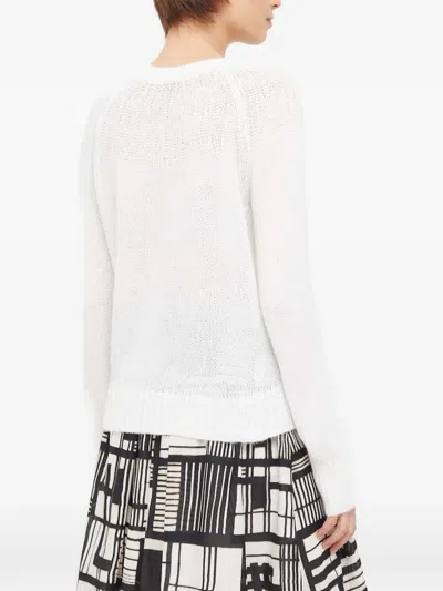 Joop Open-knit Sweater In White