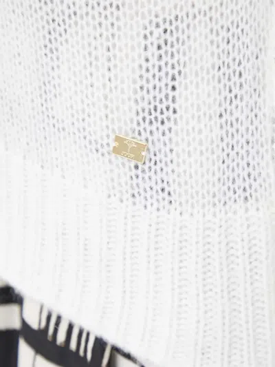 Joop Open-knit Sweater In White