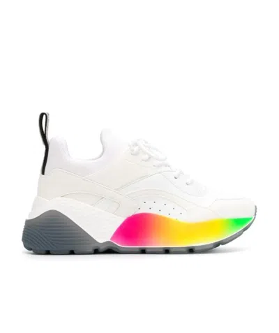Stella Mccartney Rainbow Platform Sneakers In White
