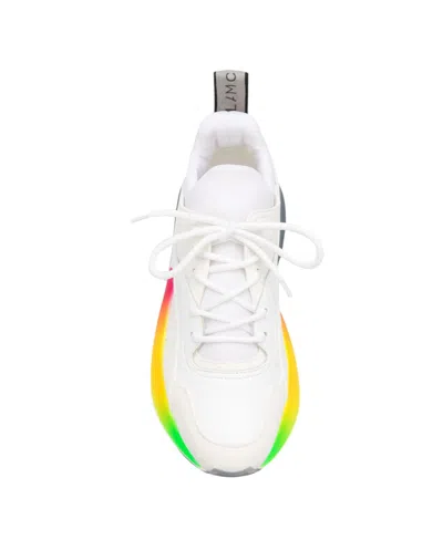 Stella Mccartney Rainbow Platform Sneakers In White