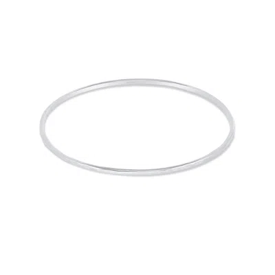 Dower & Hall 9k Gold 2mm Hammered Nomad Bangle