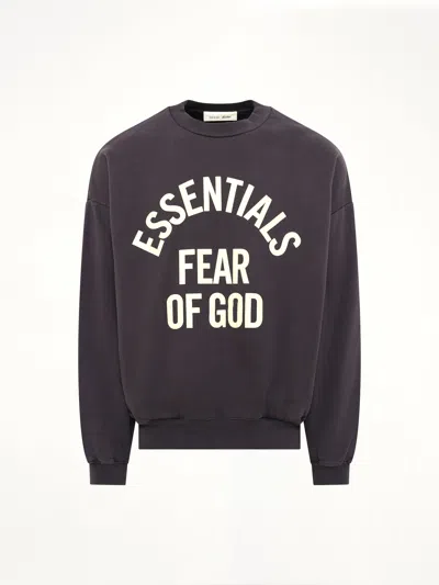 Essentials Campus 90's Crewneck Sweatshirt In Black