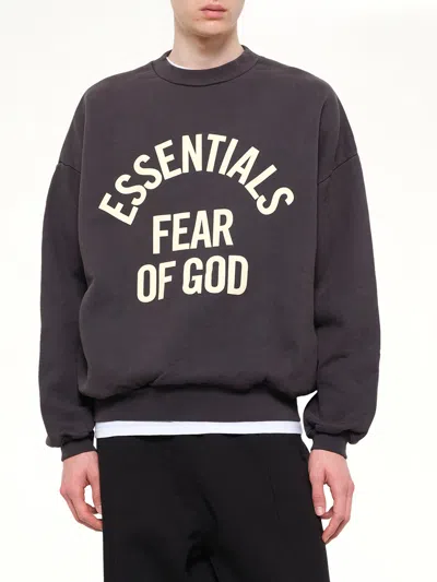 Essentials Campus 90's Crewneck Sweatshirt In Black
