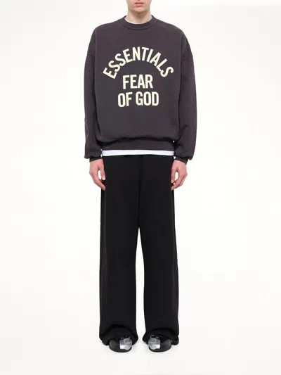 Essentials Campus 90's Crewneck Sweatshirt In Black