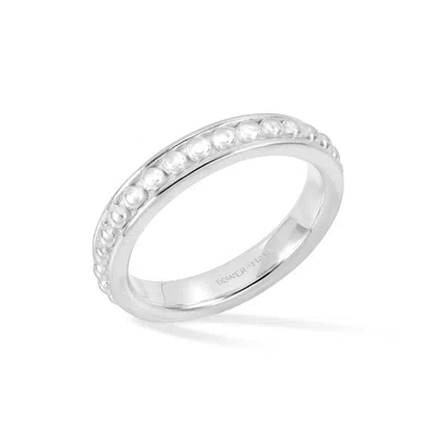 Dower & Hall Granular Dotty Twinkle Ring In Silver