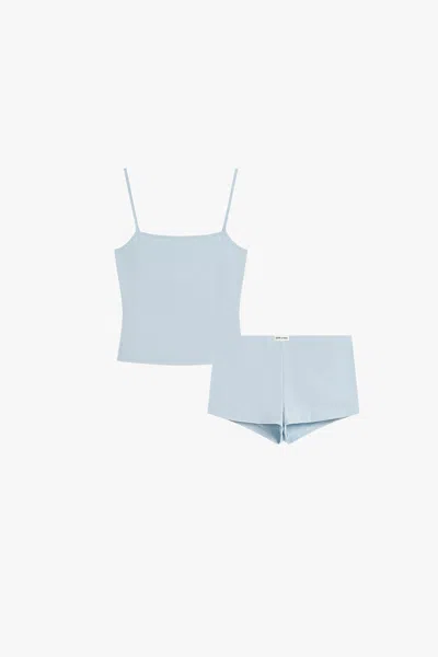 Dore & Rose Short Cami Set In Blue