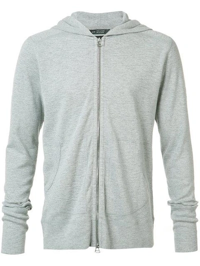 Shop Wings + Horns Wings+horns Zipped Hoody - Grey