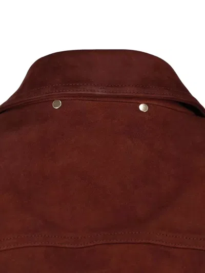Paul Smith Collared Coat Side Pockets Button Cuffs In Brown