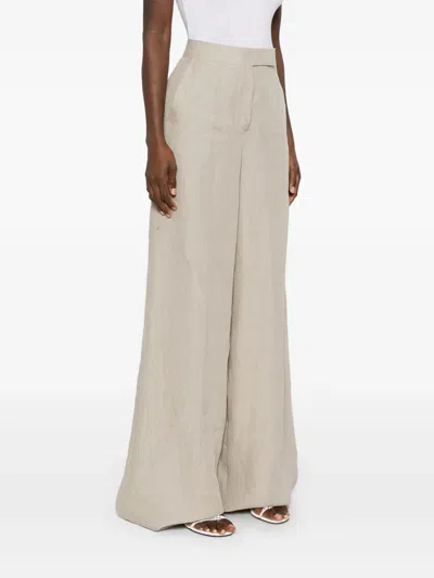 Max Mara Sequoia Long Pants In Beige