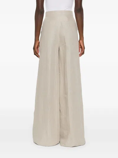 Max Mara Sequoia Long Pants In Beige