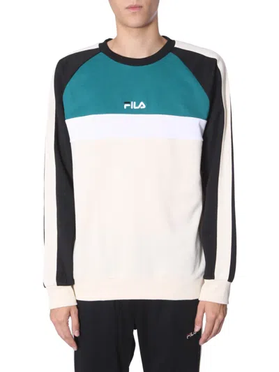 Fila Crew Neck Sweatshirt In White