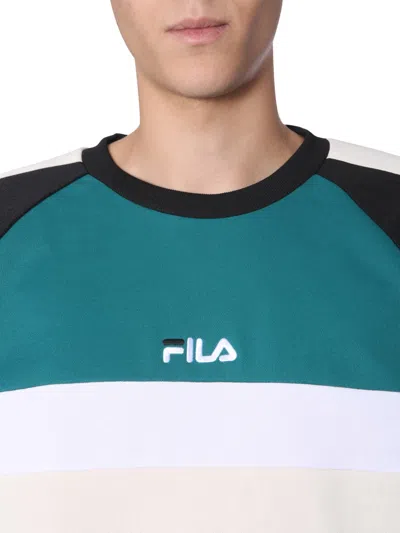 Fila Crew Neck Sweatshirt In White