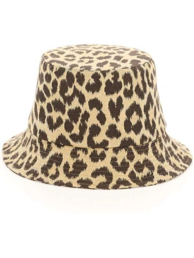 Dior D-leopard Revers Hat In Brown