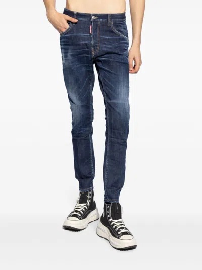 Dsquared2 Pants 5 Pockets In Blue