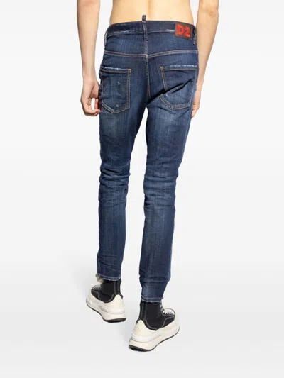 Dsquared2 Pants 5 Pockets In Blue