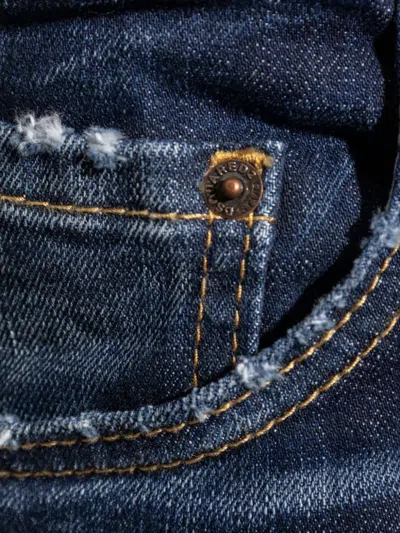 Dsquared2 Pants 5 Pockets In Blue