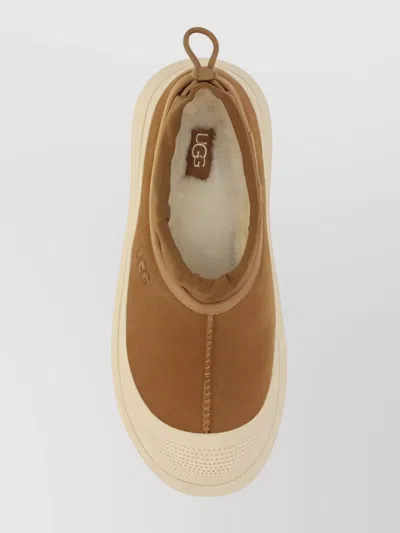 Ugg Thick Sole Adjustable Sneakers In Brown