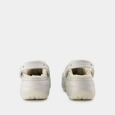 Crocs Classic Platform Glitter Sandals In Multi