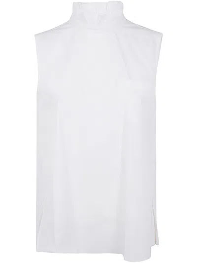 Sacai Cotton Poplin Pullover In White