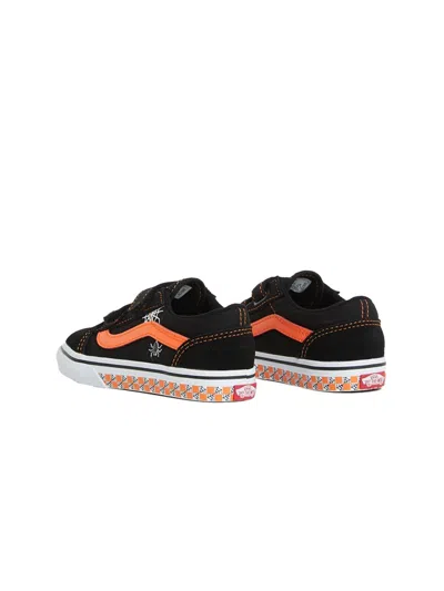Vans Sneaker "old Skool (glow Checkerboard Web)" In Black