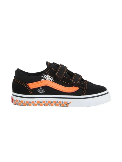Vans Sneaker "old Skool (glow Checkerboard Web)" In Black