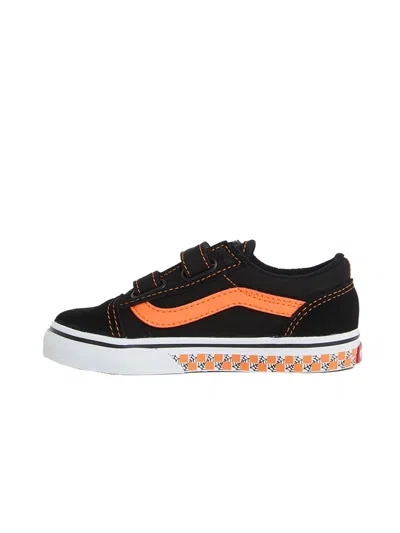 Vans Sneaker "old Skool (glow Checkerboard Web)" In Black