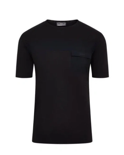 Herno Logo-debossed T-shirt In Black
