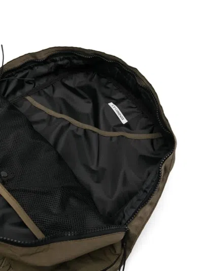 C.p. Company C.p.company Logo Embroidered Backpack In Green