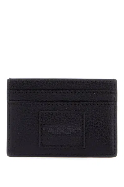 Marc Jacobs Black Card-holder With Embossed Logo In Leather Woman In Black