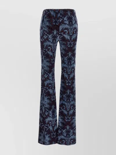 Etro Pantalone Paisley In Multi