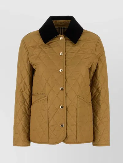 Burberry Dranefeld Quilted Jacket In Brown